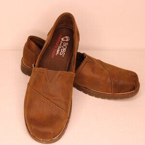 BOBS from Skechers, Memory Foam, Loafer Shoes, Brown, Women's, Size US 8